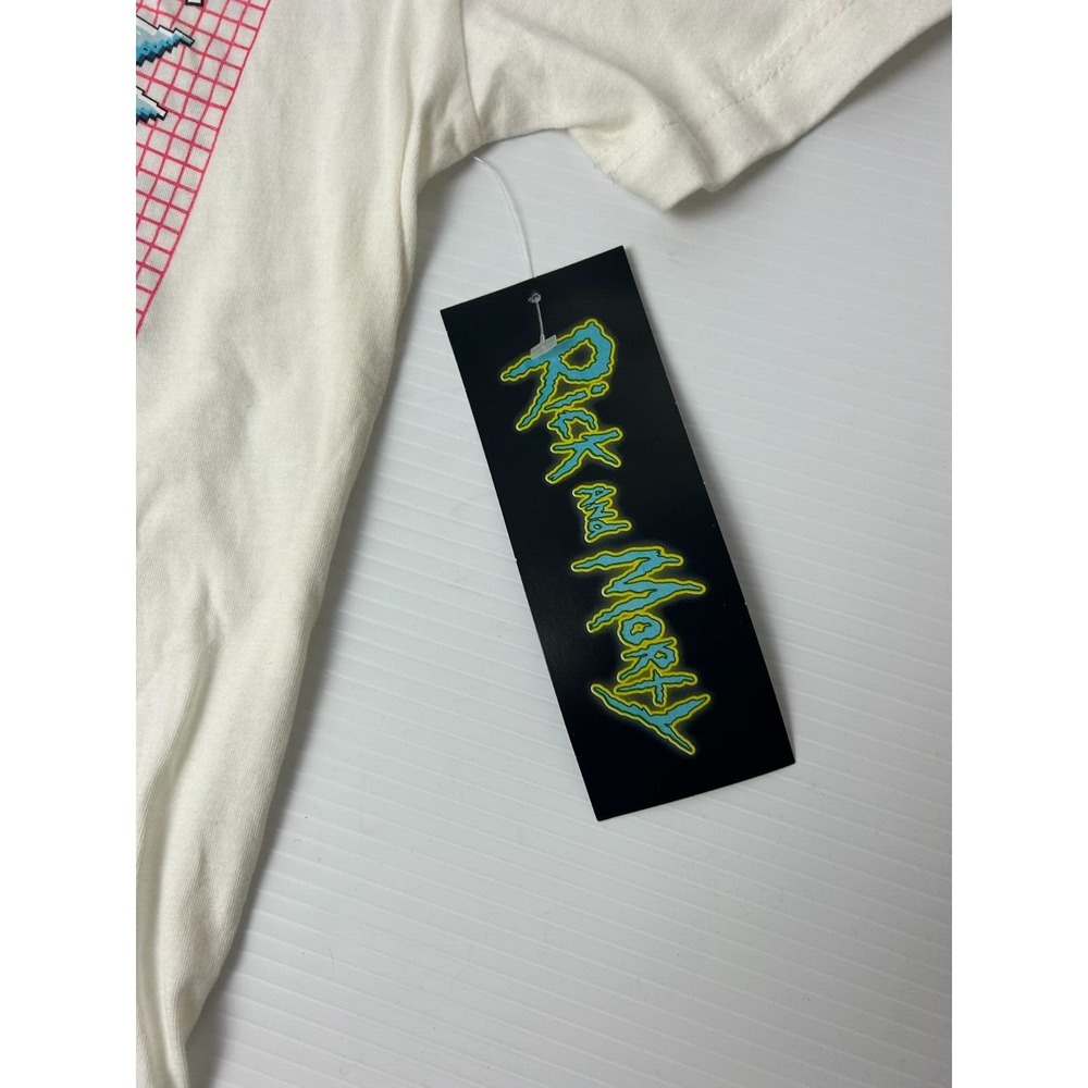 Rick and Morty T Shirt Mens Size Small Pixel Art Graphic Front Back NWT - Picture 7 of 9